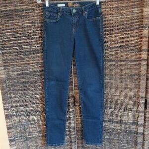 Kut from the Kloth Lucille Skinny Jeans Women's 2 Dark Wash Mid Rise Slim